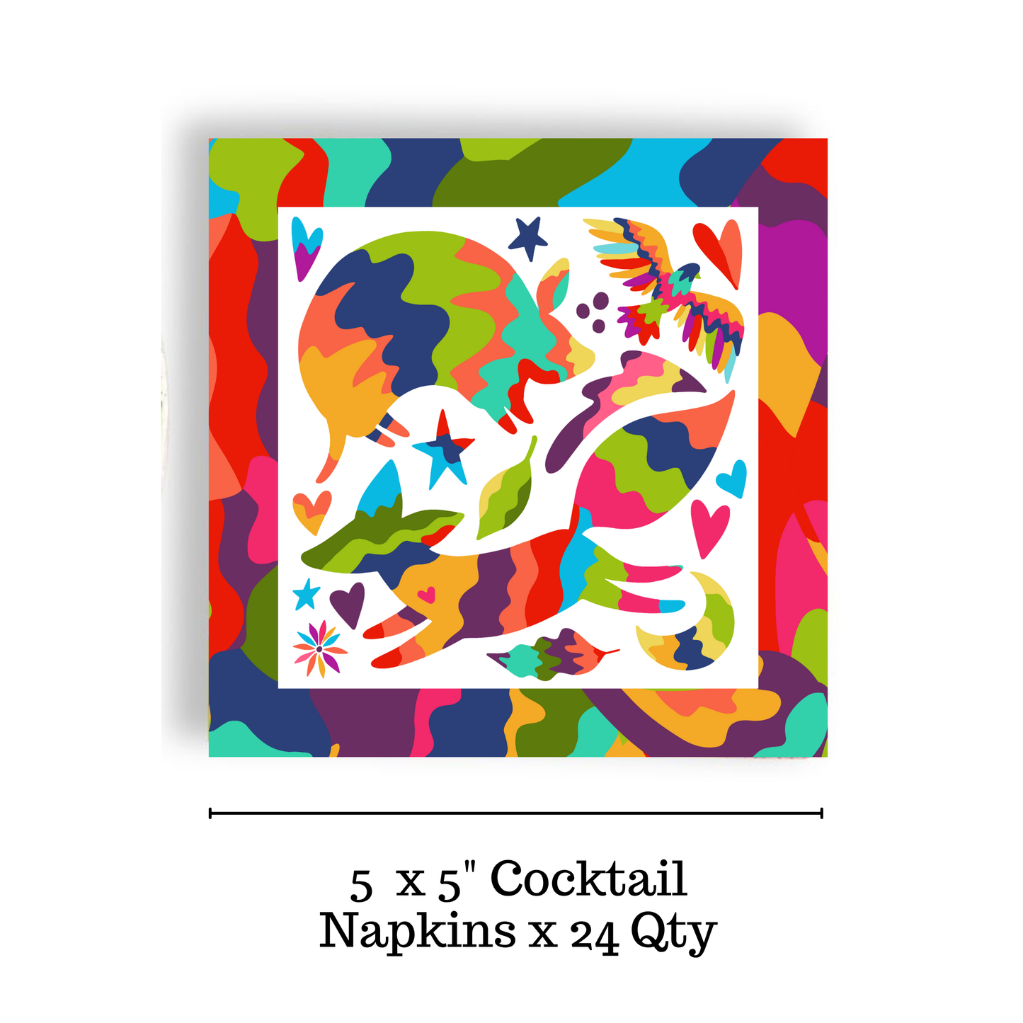 Joyful Otomi Cocktail Napkin