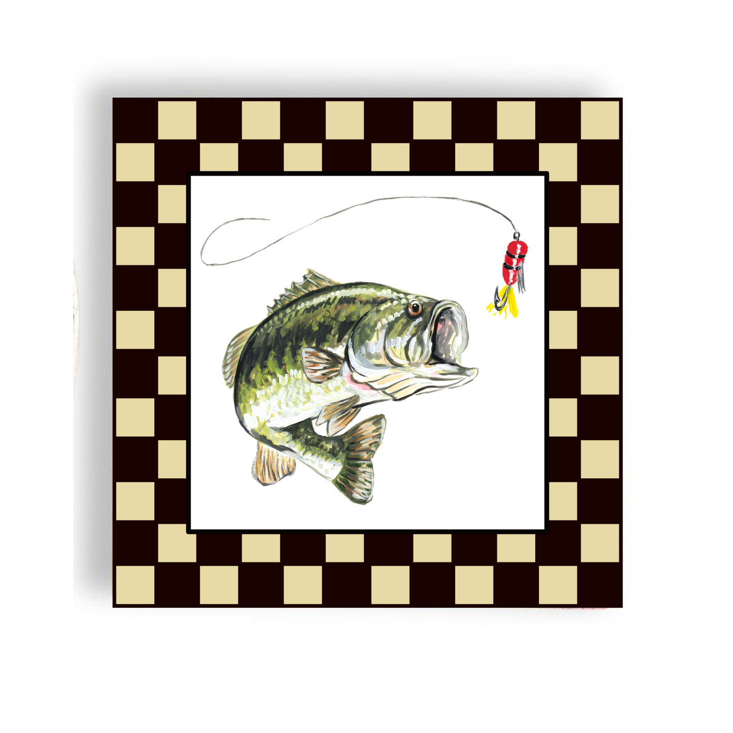 Fishing Cocktail Napkin