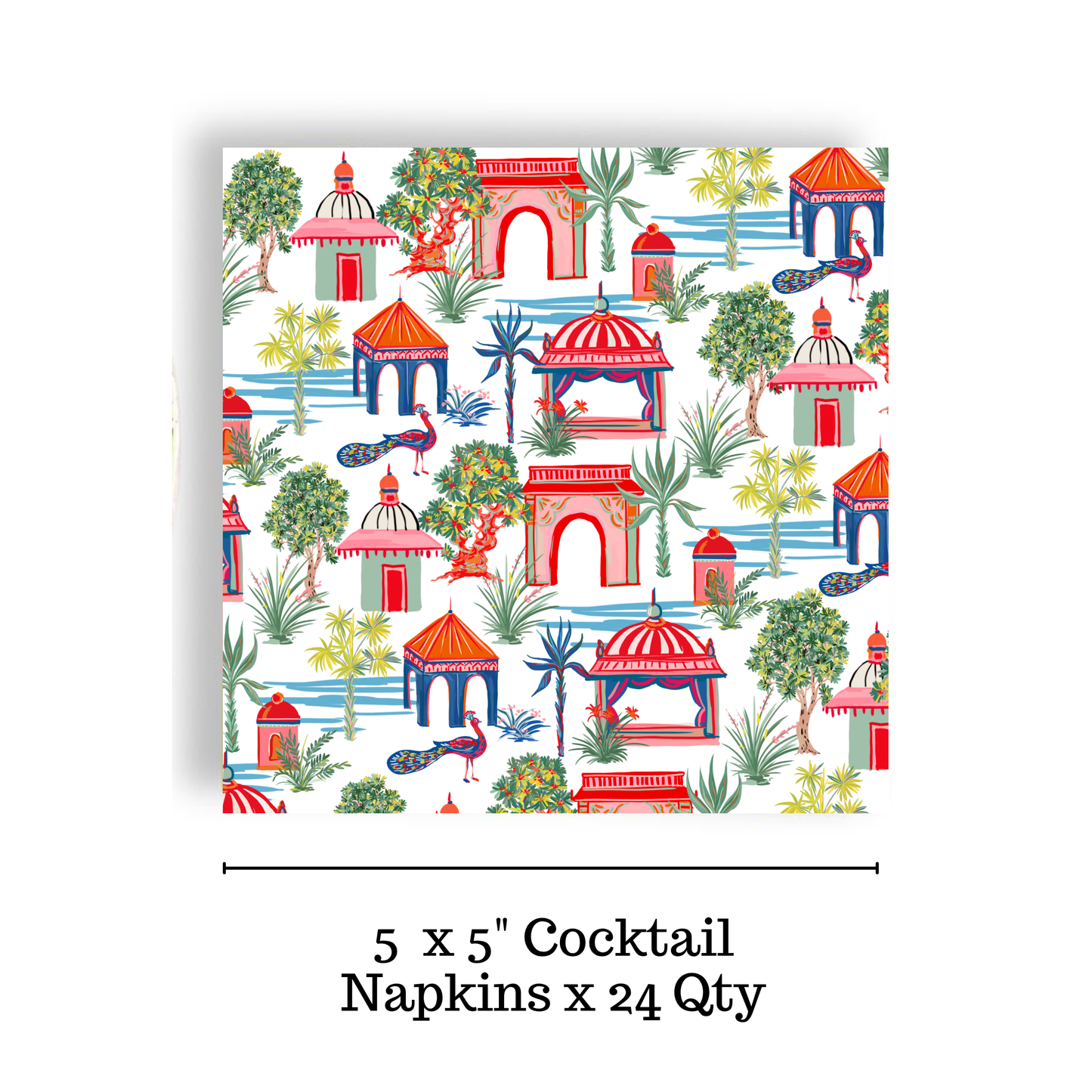 Chinoiserie Cocktail Napkin