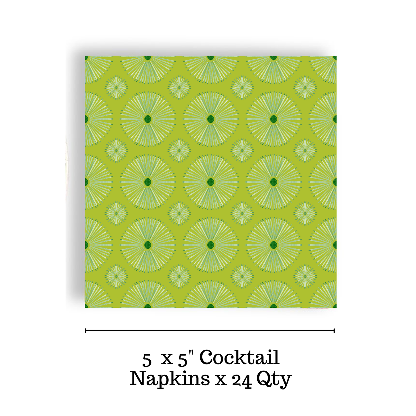 Groovy Green Cocktail Napkin