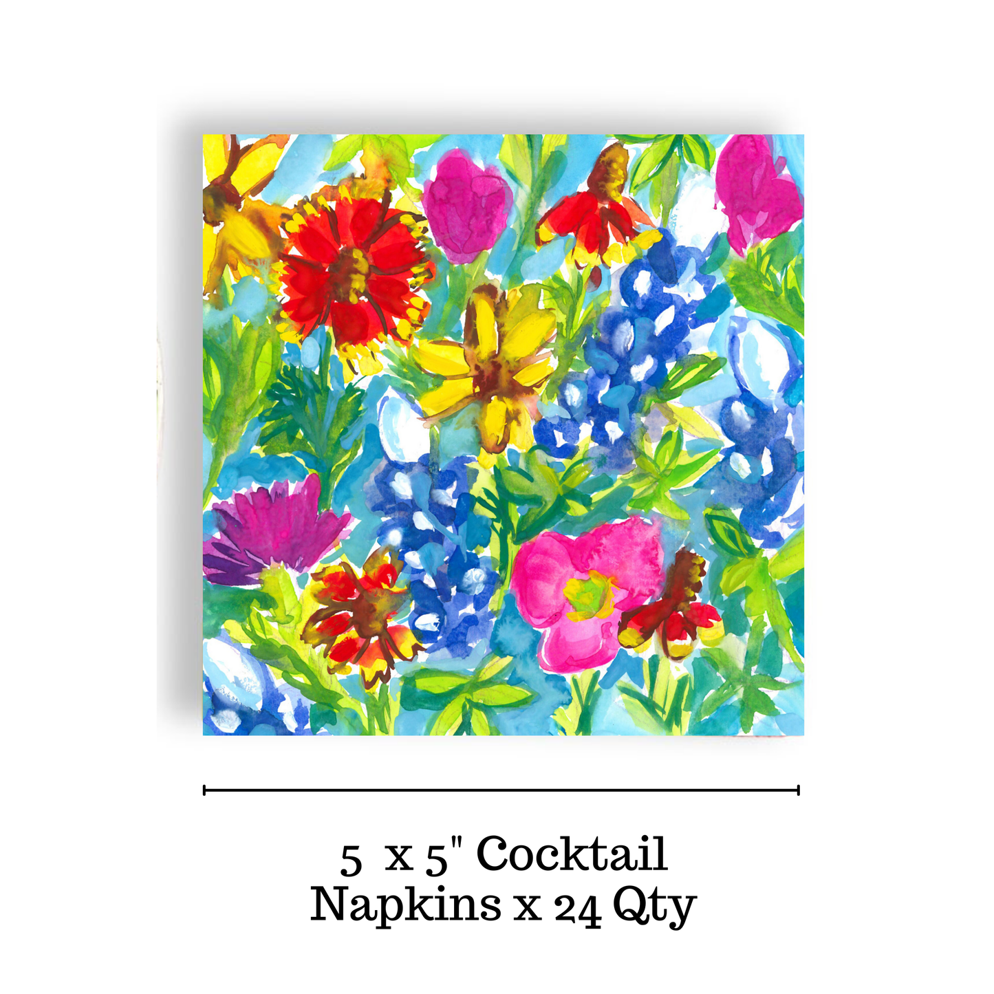 Wildflowers Cocktail Napkin