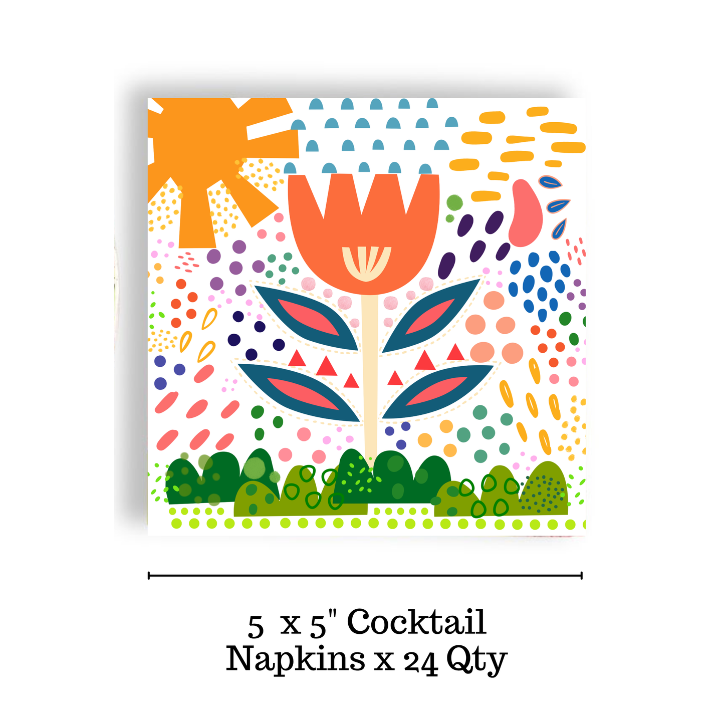 Sunshine Floral Cocktail Napkin