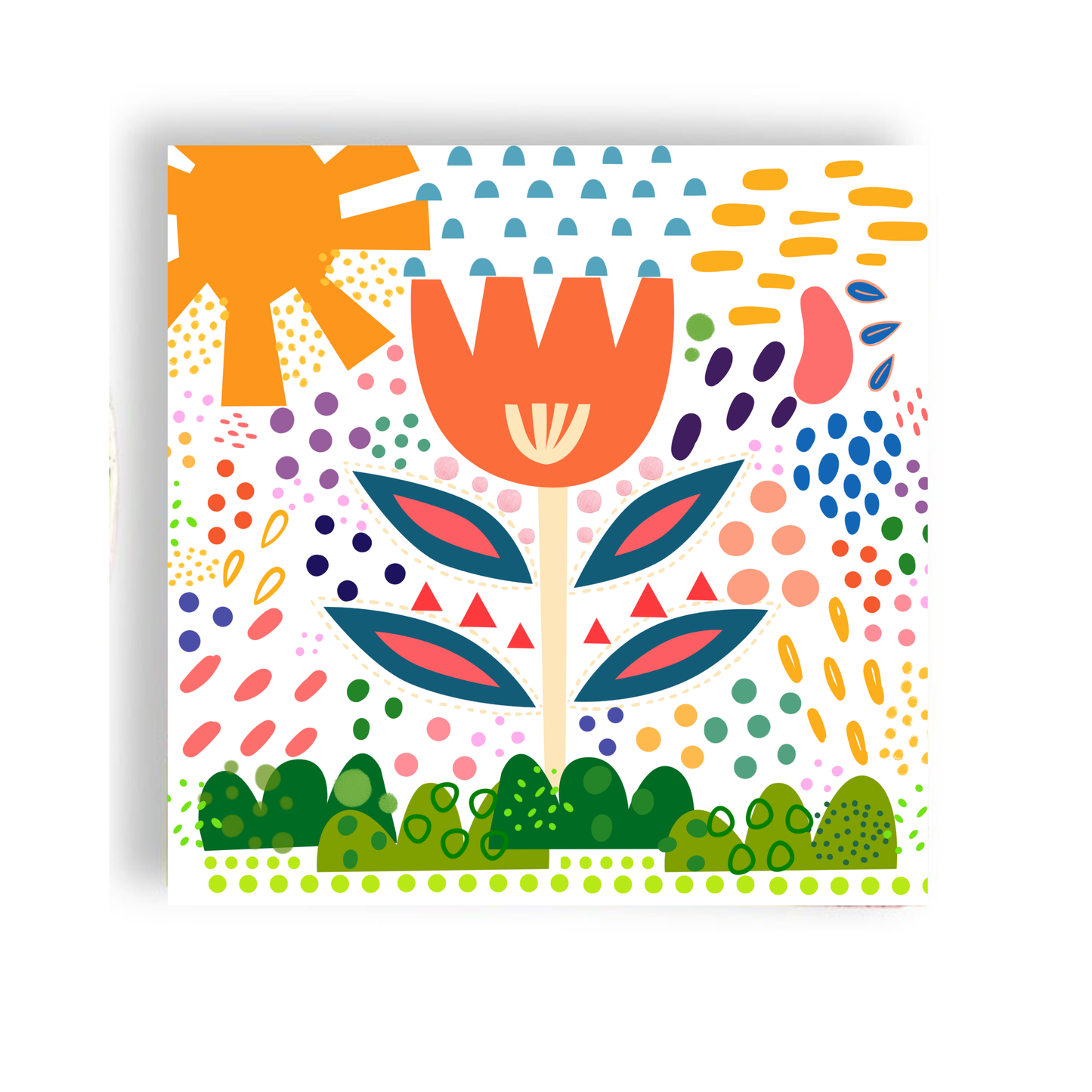 Sunshine Floral Cocktail Napkin