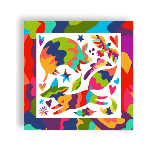 Joyful Otomi Cocktail Napkin