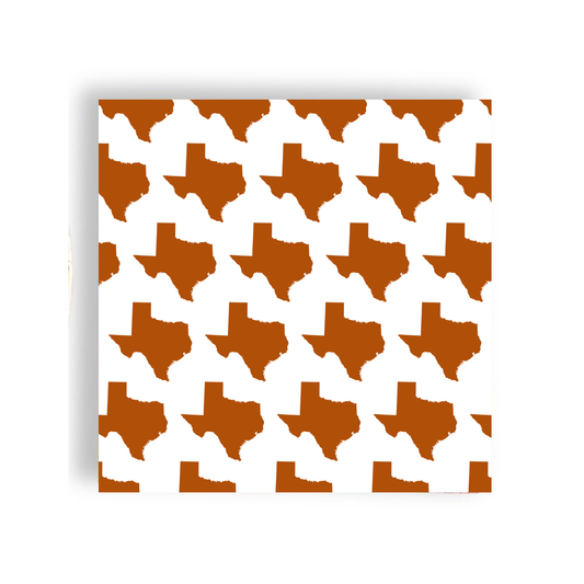 Burnt Orange Tejas Cocktail Napkin