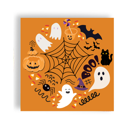 Spooky Supper Halloween Cocktail Napkin
