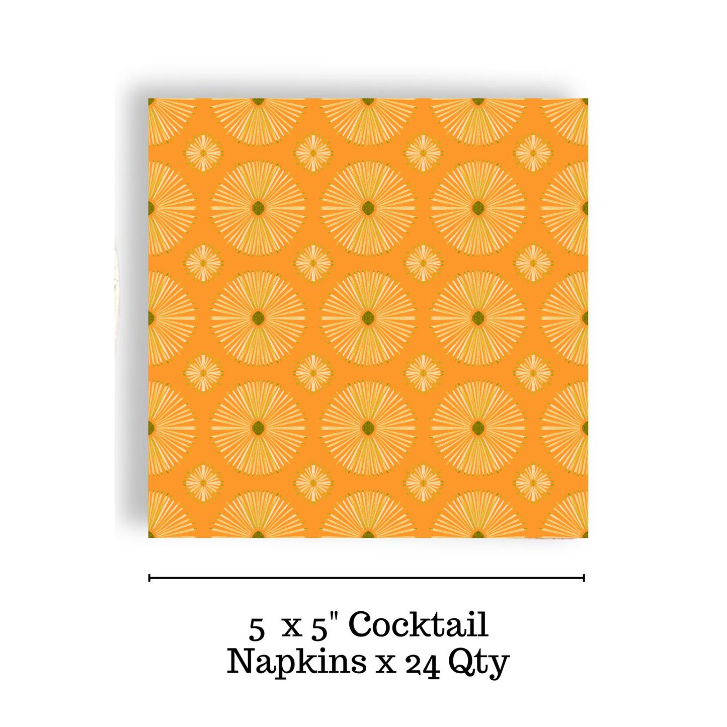 Groovy Orange Cocktail Napkin