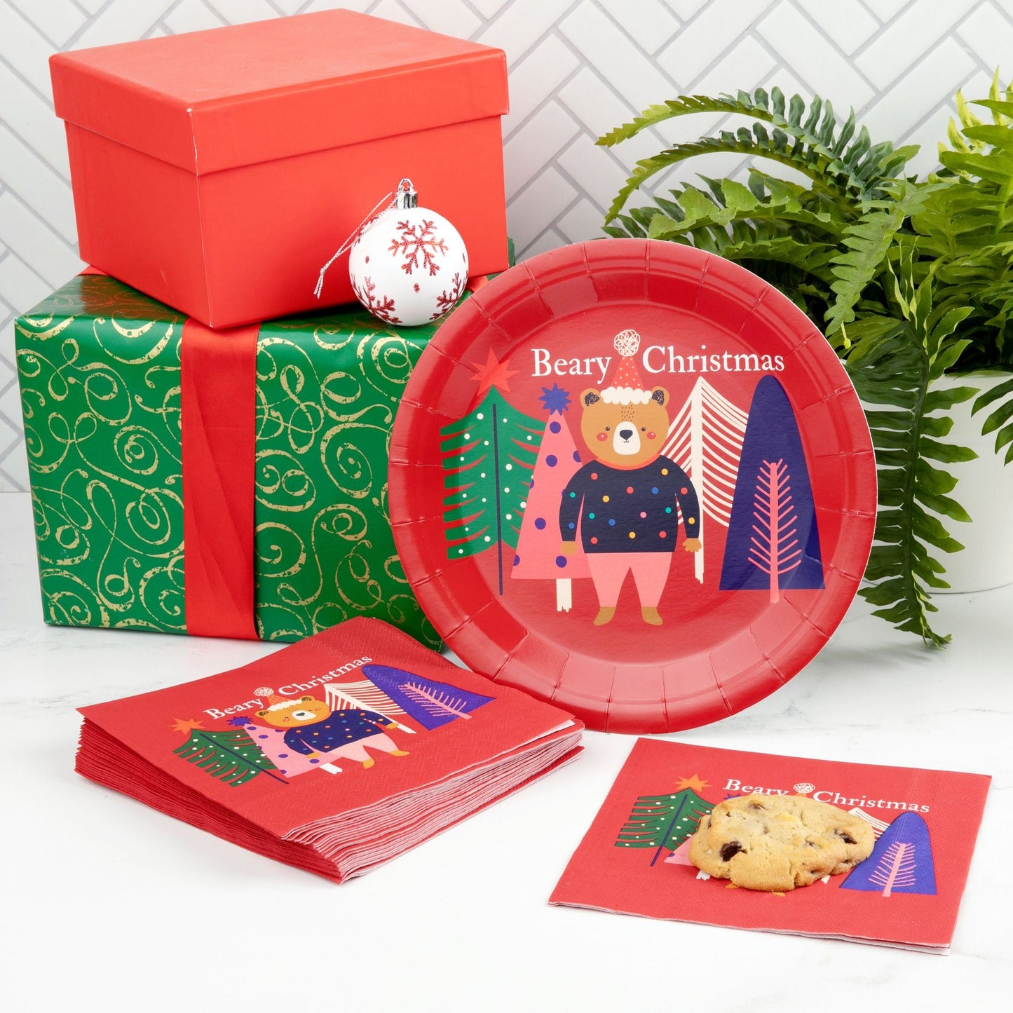 "Beary Christmas" 48 Pc Set - Wholesale